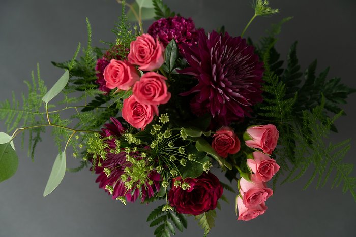 Berry Kiss Hand-tied