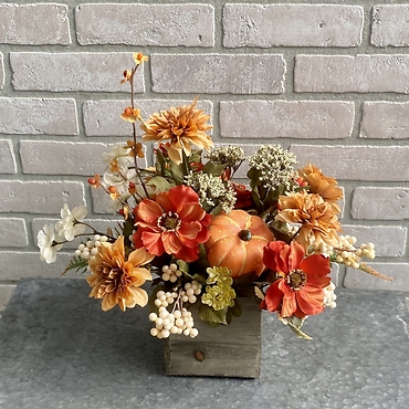 Autumn Faux Flower Arrangement