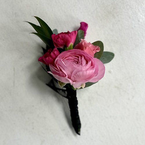 Pink Boutonniere