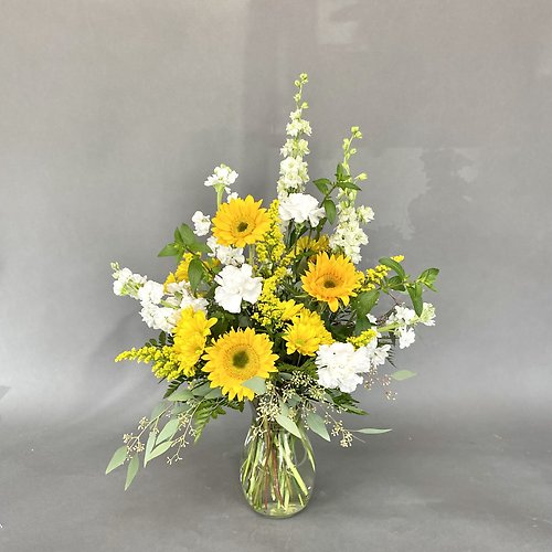 Golden Glow Vase Arrangement