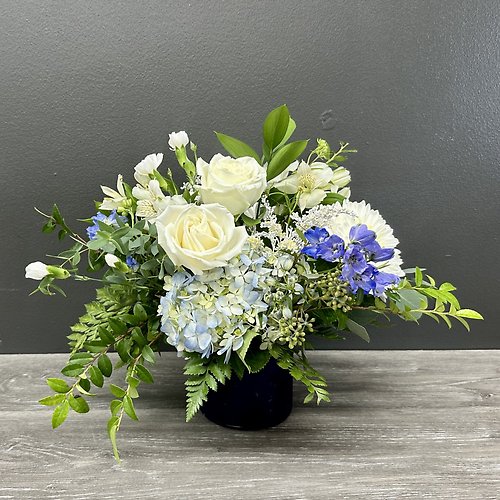 True Blue Friend vase