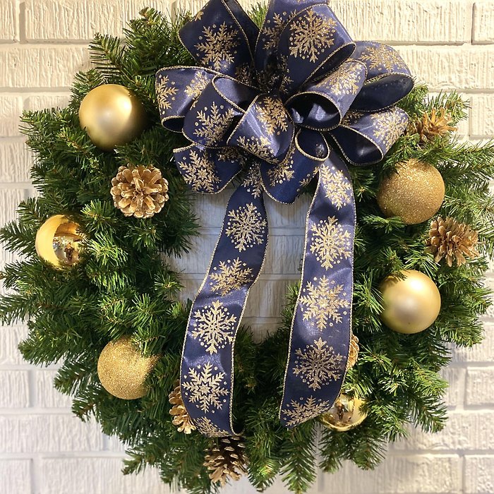 Midnight Clear Christmas Wreath