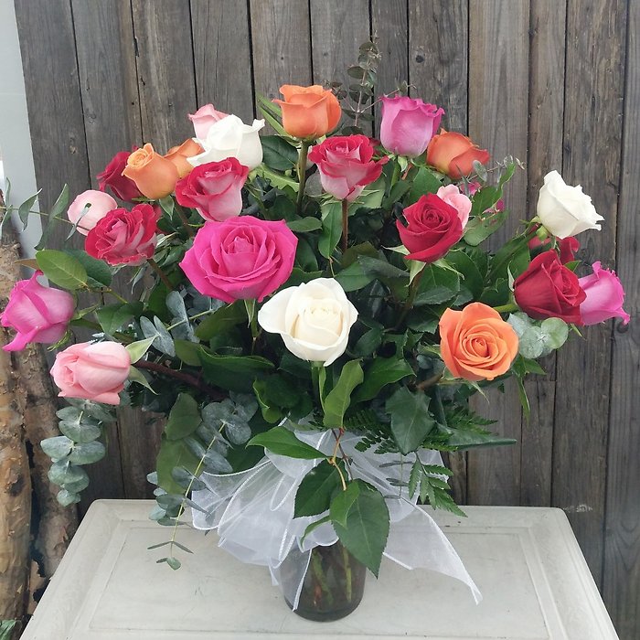 2 Dozen assorted roses
