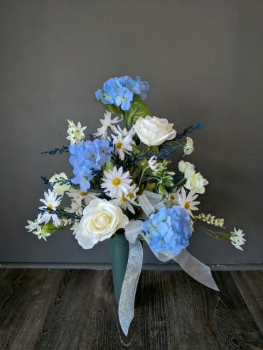 Summer Sky Cemetery Vase