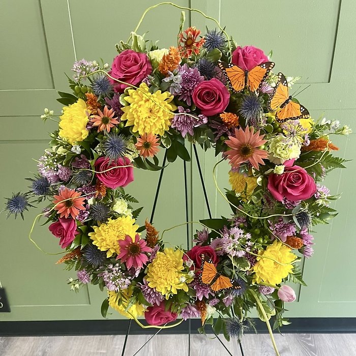 Monarch\'s Flight wreath