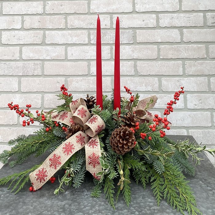 Traditional Evergreen Centerpiece workshop